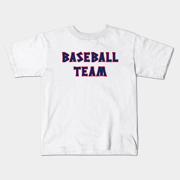 CLE Baseball Team - White 1 Kids T-Shirt by KFig21